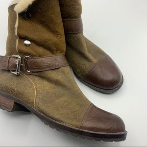 Matt Bernson Brown Tundra Boots. Shearling